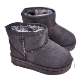 Botas de nieve para niños cálidos para jóvenes Grey Gooby gris