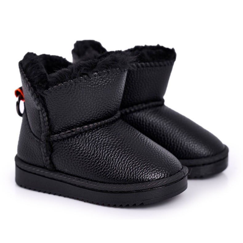 Apawwa Botas de nieve cálidas para niños Black June negro