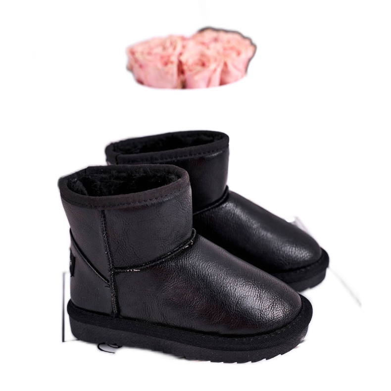 Apawwa Botas de nieve para niños con aislamiento negro Coraline