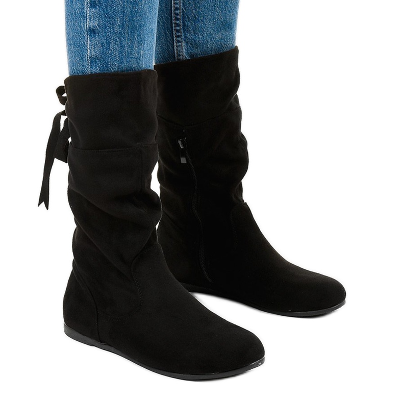 Botas de ante para mujer Russell boots negro Botas de ante para mujer Russell boots negro
