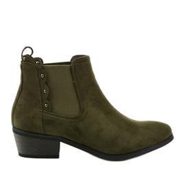Botines planos verdes de Nilanda