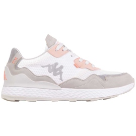 Zapatos de mujer Kappa Laverton blanco y rosa 242930 1021 gris