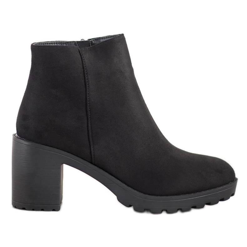 Laura Mode Botas casuales en un poste negro