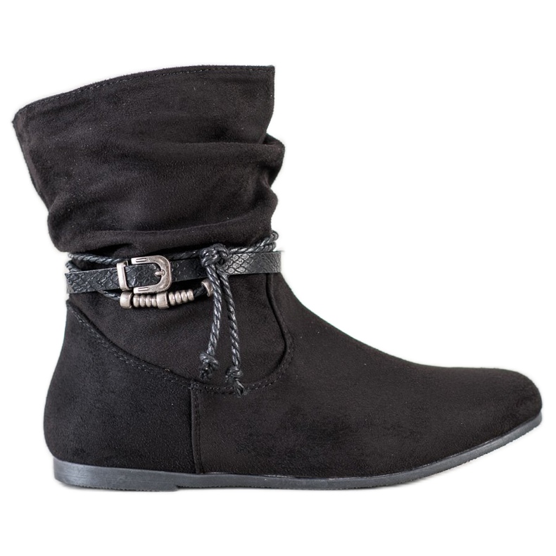 SHELOVET Botas de gamuza de moda negro