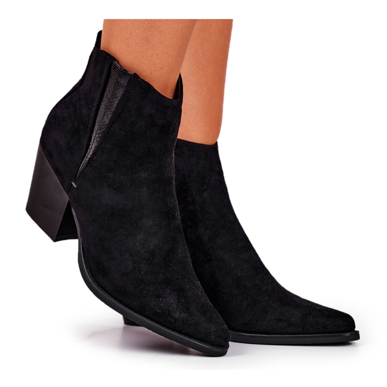 FB2 Botas De Mujer Con Tacón Alto Negro Loud