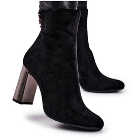 Botas De Mujer Con Tacón Negro Trens