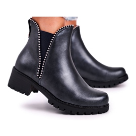 Botas de Mujer Warm Navy Blue Starry azul marino