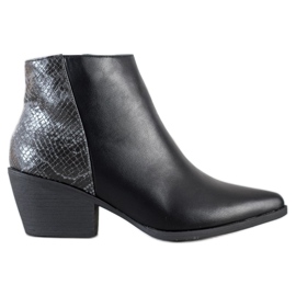 Cm Paris Botines negros en spitz
