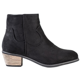 Best Shoes Botas en un poste bajo negro