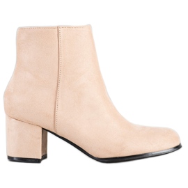 Lovery Botas de Ante Beige