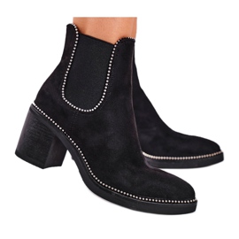 Botas De Mujer Con Tacón Alto Negro Let Me