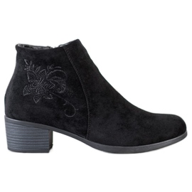 SHELOVET Botas negras con aplicación negro