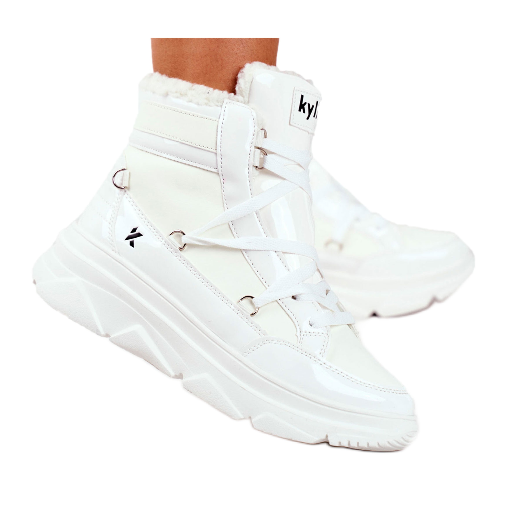 Kylie Crazy Zapatillas de mujer White Snow boots Missy blanco