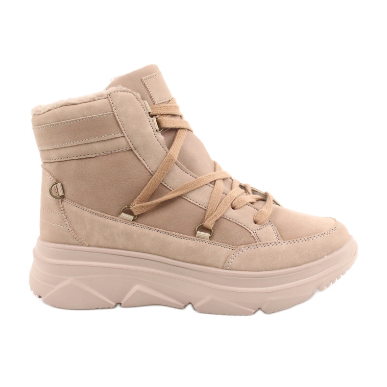 Kylie Crazy Zapatillas de Mujer Beige Botas para la nieve Missy
