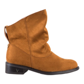 Gogo Botas con parte superior ancha marrón Gogo Botas con parte superior ancha marrón