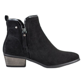 J. Star Botas con cremallera decorativa negro