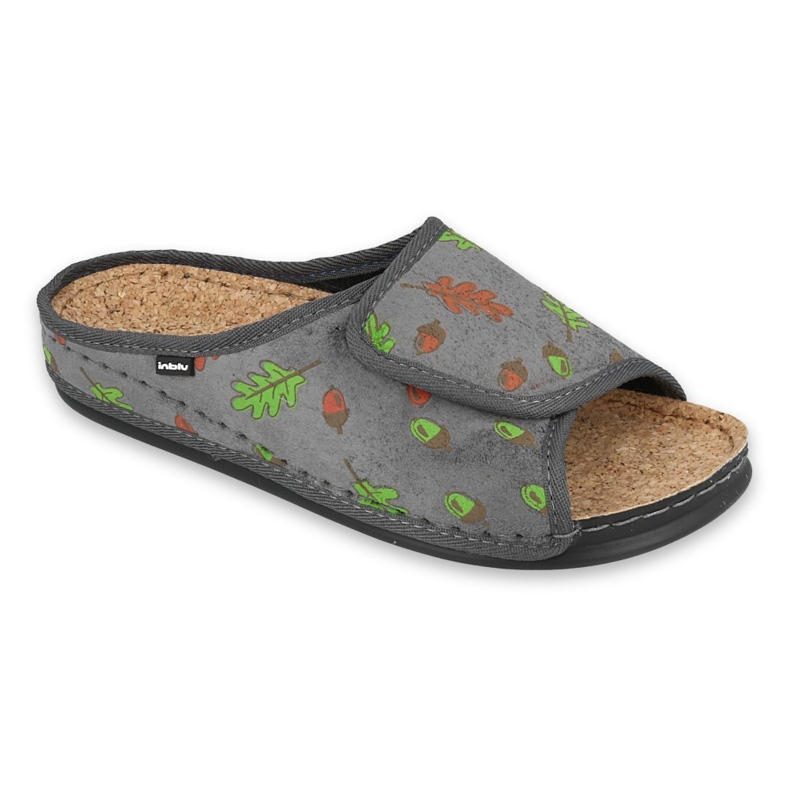 Befado Zapatos de mujer Inblu 155D116 gris multicolor verde