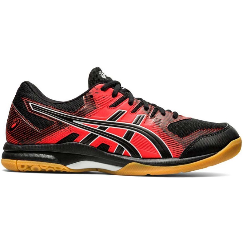 Zapatillas de voleibol Asics Gel Rocket 9 negro-rojo 1071A030 003 para hombre