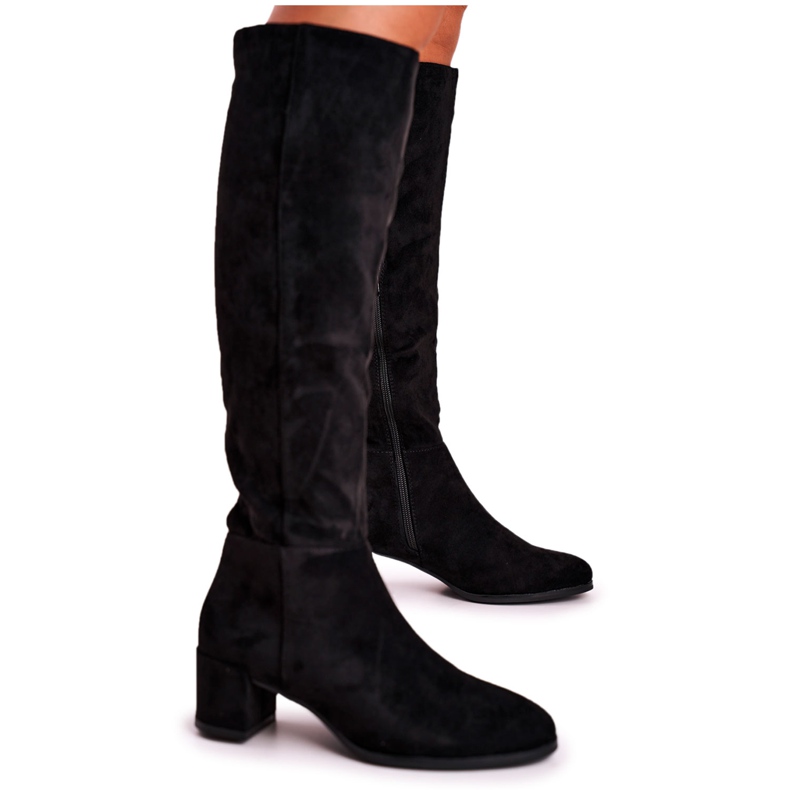 Botas de ante mujer Sergio Leone negro KZ273