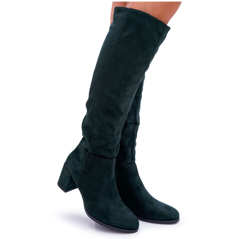 Botas de ante mujer Sergio Leone verde KZ273