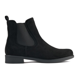 SHELOVET Botas Chelsea con estilo negro