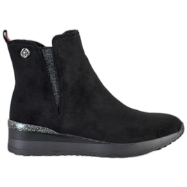 Gogo Botas de cuña cálidas negro