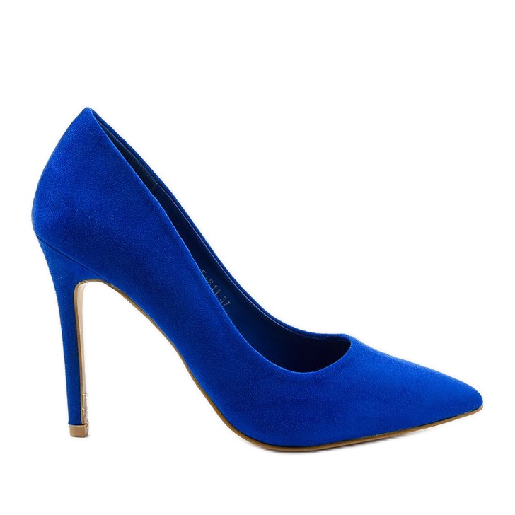 Tacones de ante azul clásico Hyirnar