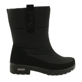 Botas de nieve de piel ligera Progress 20-09 negro
