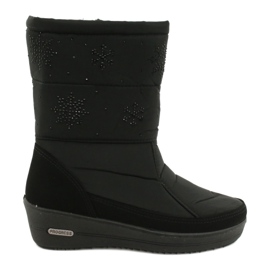 Botas de nieve de piel ligera Progress 20-01 negro