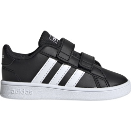 Zapatillas adidas Grand Court I para niños negras y blancas EF0117 negro