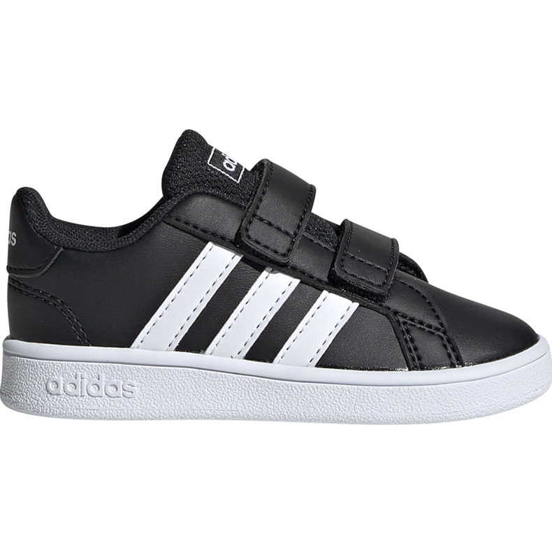 Zapatillas adidas Grand Court I para niños negras y blancas EF0117 negro