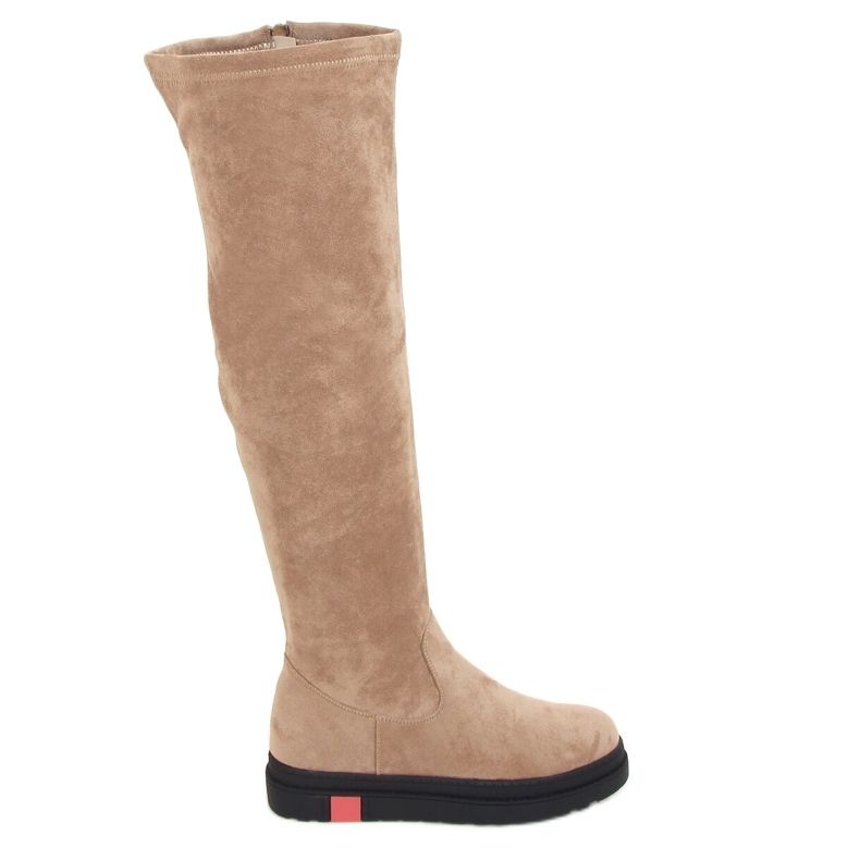 Botas mosqueteras con suela gruesa beige NS135P Beige Botas mosqueteras con suela gruesa beige NS135P Beige