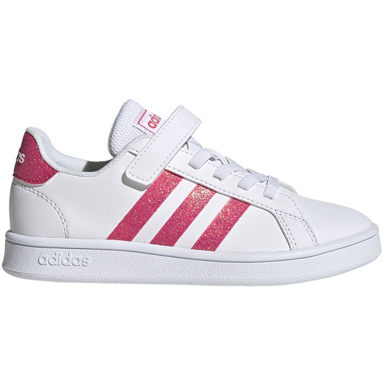 Zapatillas adidas Grand Court C para niños blanco-rosa EG3811 rosado