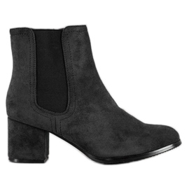 J. Star Tacones altos cálidos negro