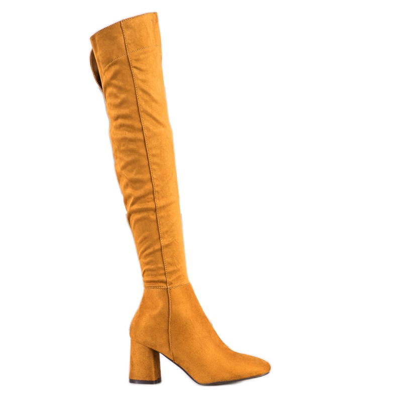 Sweet Shoes Botas con caña ancha amarillo