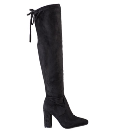 Wilady Botas altas en un poste negro