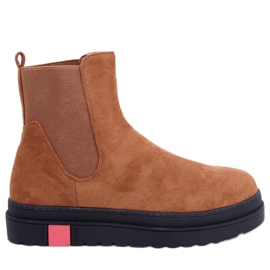 Botines Chelsea de suela alta camel NS139P Camel marrón