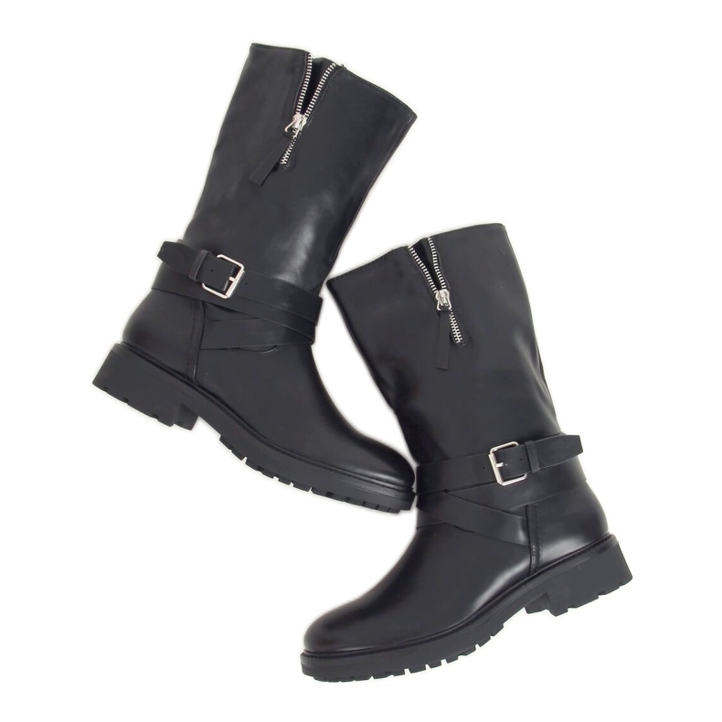 Botas militares negras RB98P Negro Botas militares negras RB98P Negro