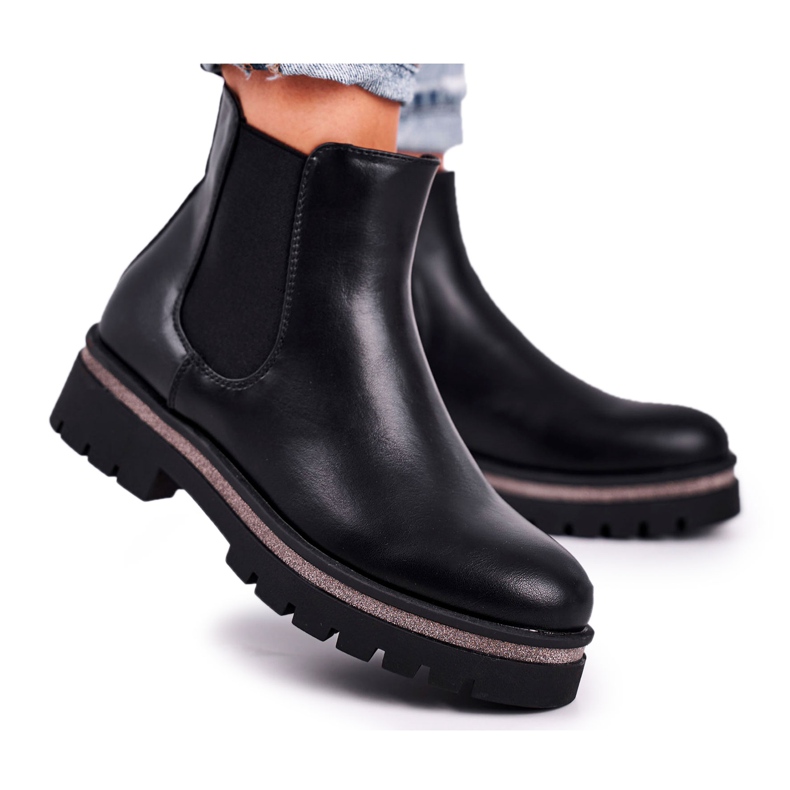 Botas negras para mujer Botas Jodhpur, Stiletto negro Botas negras para mujer Botas Jodhpur, Stiletto negro