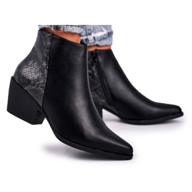 Botas de mujer Warm Black Meatown negro gris