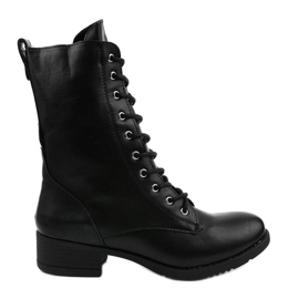 Botas negras mate de Xiseli boots negro