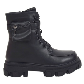 Botas negras con bolso negro RB62P Negro