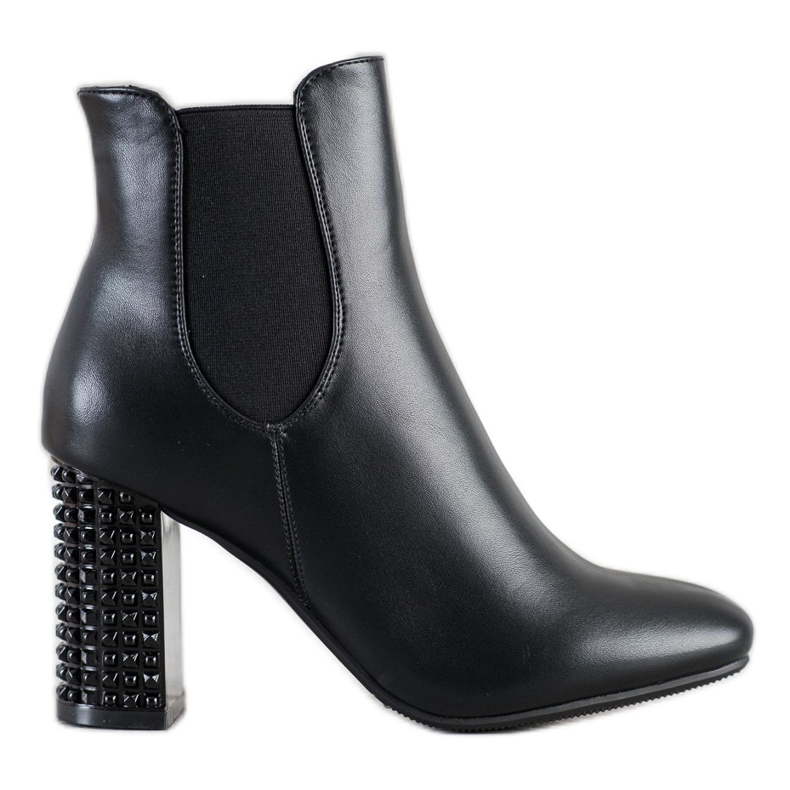 Kayla Botas con Tacón Decorativo negro Kayla Botas con Tacón Decorativo negro