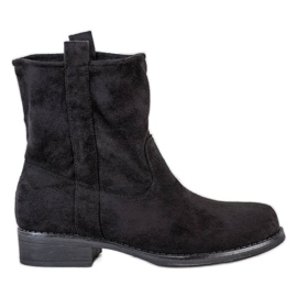 Seastar Botines de ante sin cordones negro