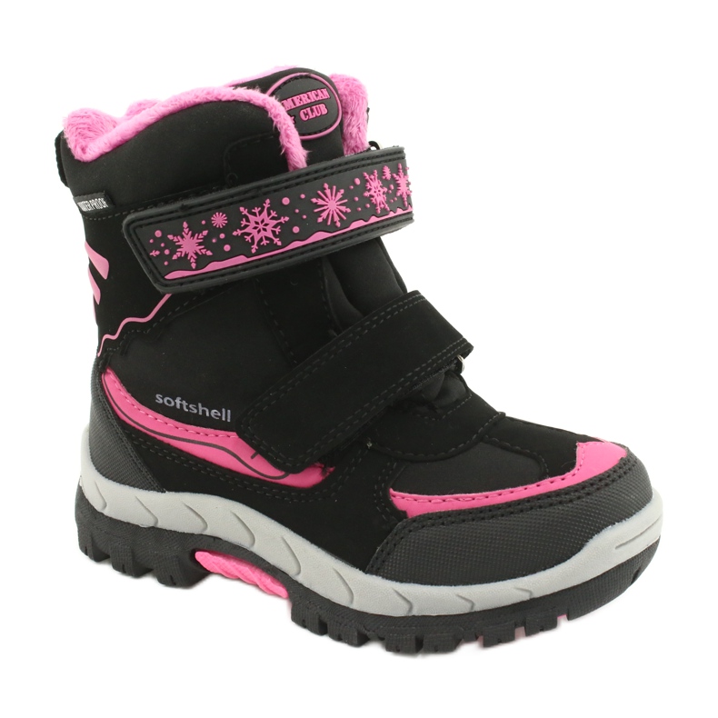 American Club Botas impermeables americanas con membrana HL46 / 20 negro rosado
