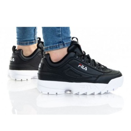 Zapatillas Fila Disruptor Kids 1010567-25Y negro azul