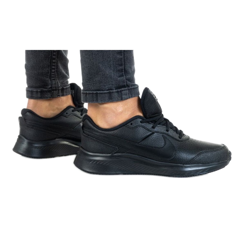 Calzado Nike Vesity Leather Gs Jr CN9146-001 negro rojo