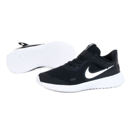 Zapatilla Nike Revolution 5 Flyease Psv Jr CQ4648-004 blanco negro