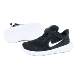 Zapatilla Nike Revolution 5 Flyase Jr CQ4651-004 blanco negro