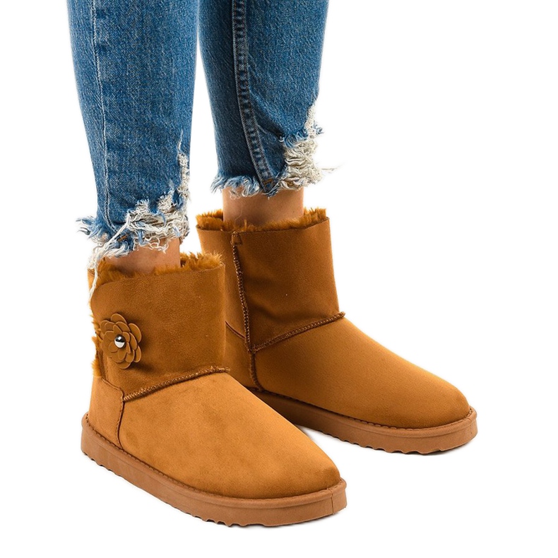 Botas marrones con aislamiento, tipo emu Harelana marrón